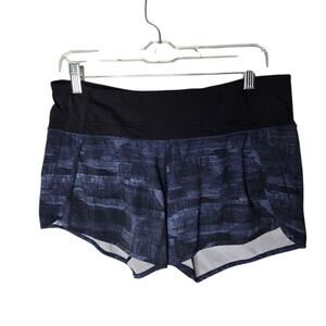 Lululemon Run Times Shorts Women's Size 8 Navy Blue Running Athletic Sport